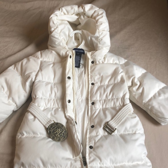 Ralph Lauren Baby Down Snowsuit - white 12M - Picture 2 of 5